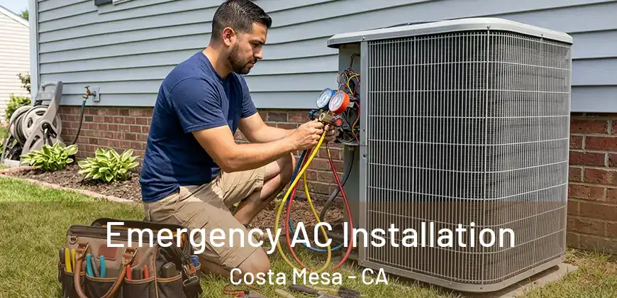 Emergency AC Installation Costa Mesa - CA