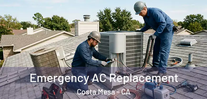 Emergency AC Replacement Costa Mesa - CA